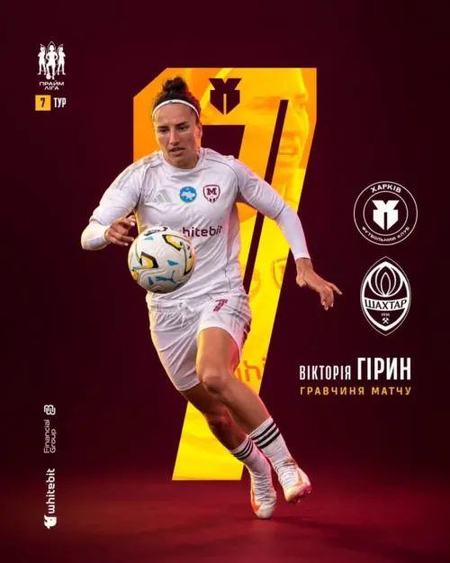 Victoria Hirin - player of the match "Kharkiv" - "Shakhtar"