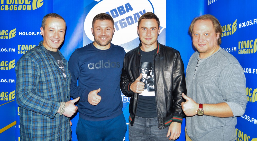 Віталій Кольцов та Антон Савін у радіопрограмі "Мова футболу"