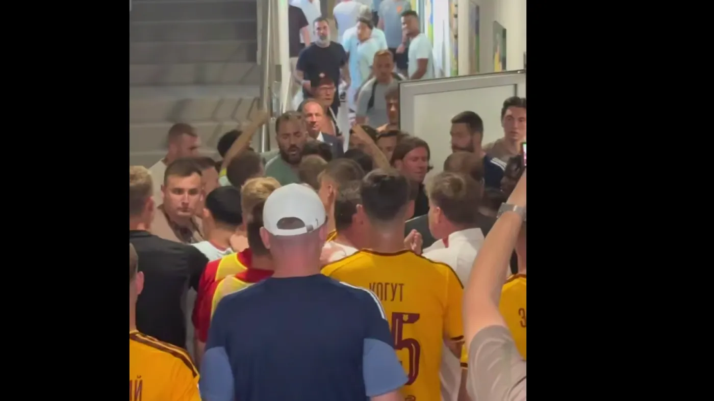 Після матчу «Харків» – «Шахтар» стався скандал у підтрибунному приміщенні