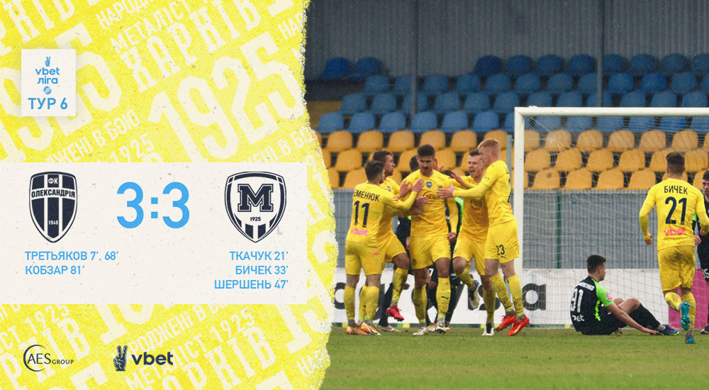 "Олександрія" - "Металіст 1925" - 3:3