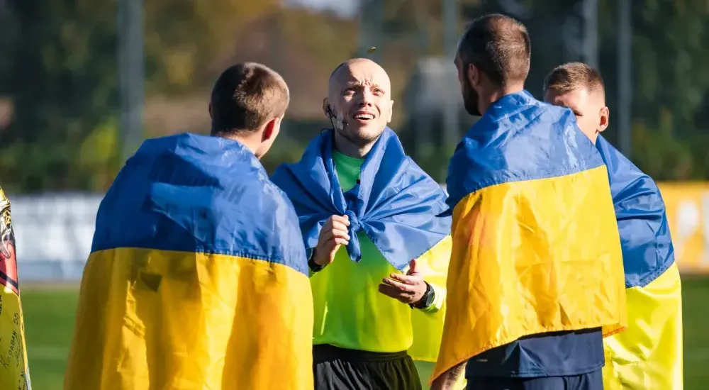 Сергій Подригуля - арбітр матчу "Агробізнес" - "Металіст 1925"