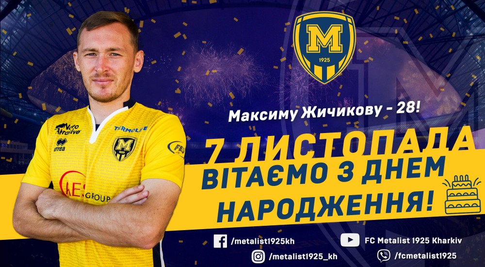 Максиму Жичикову - 28!
